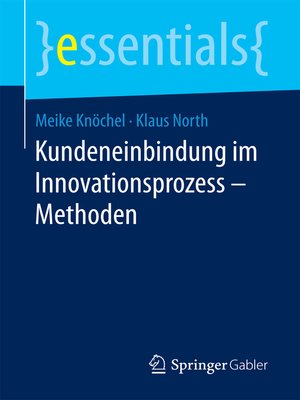 cover image of Kundeneinbindung im Innovationsprozess – Methoden